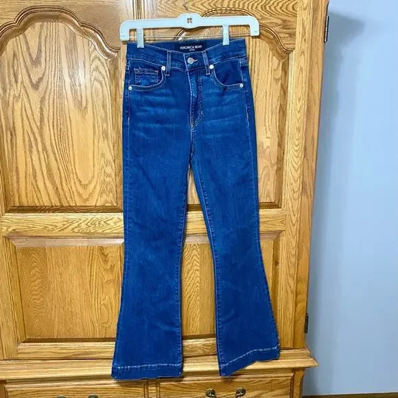 Veronica Beard Carson Ankle Flare High Rise Jeans Women’s Size 24 Made in USA - Picture 5 of 16